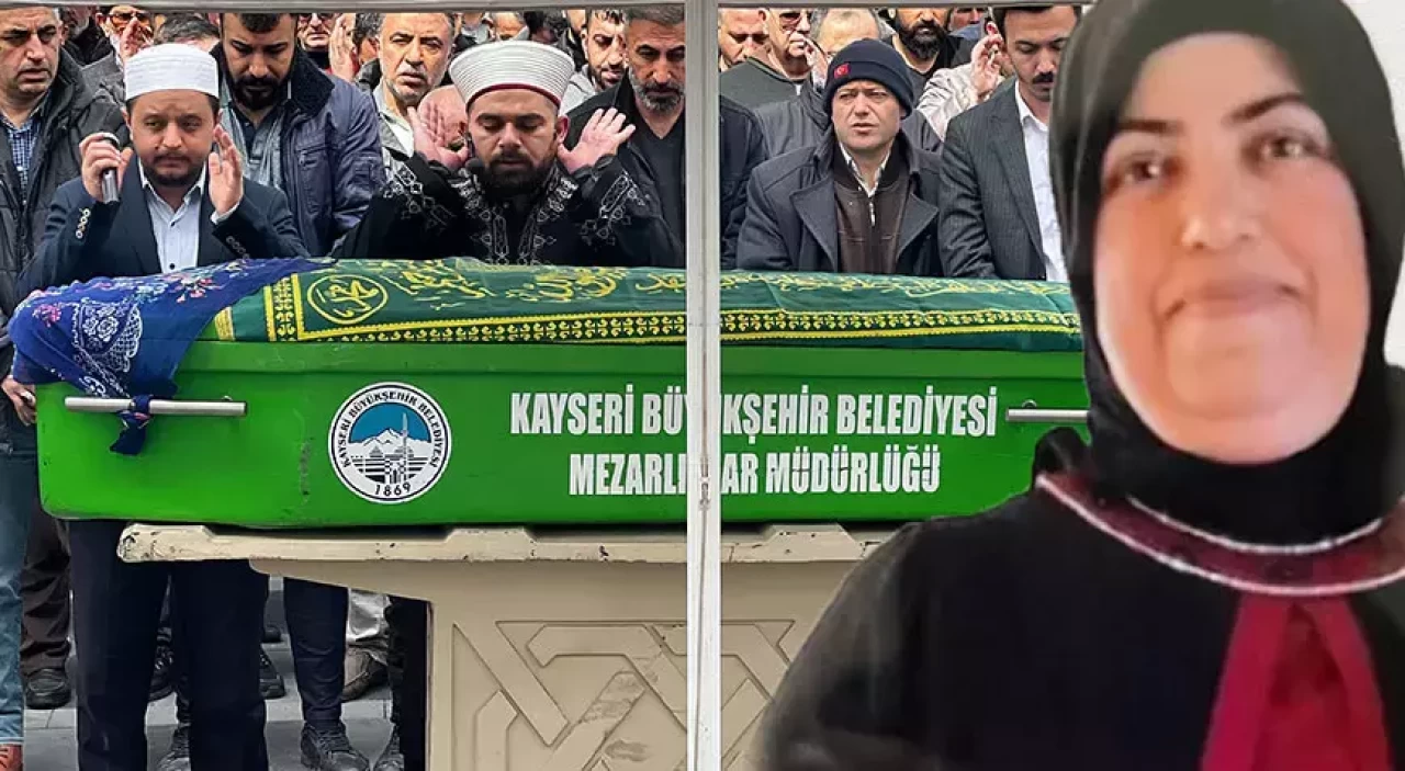 Kızının bıçaklayarak öldürdüğü kadın, toprağa verildi