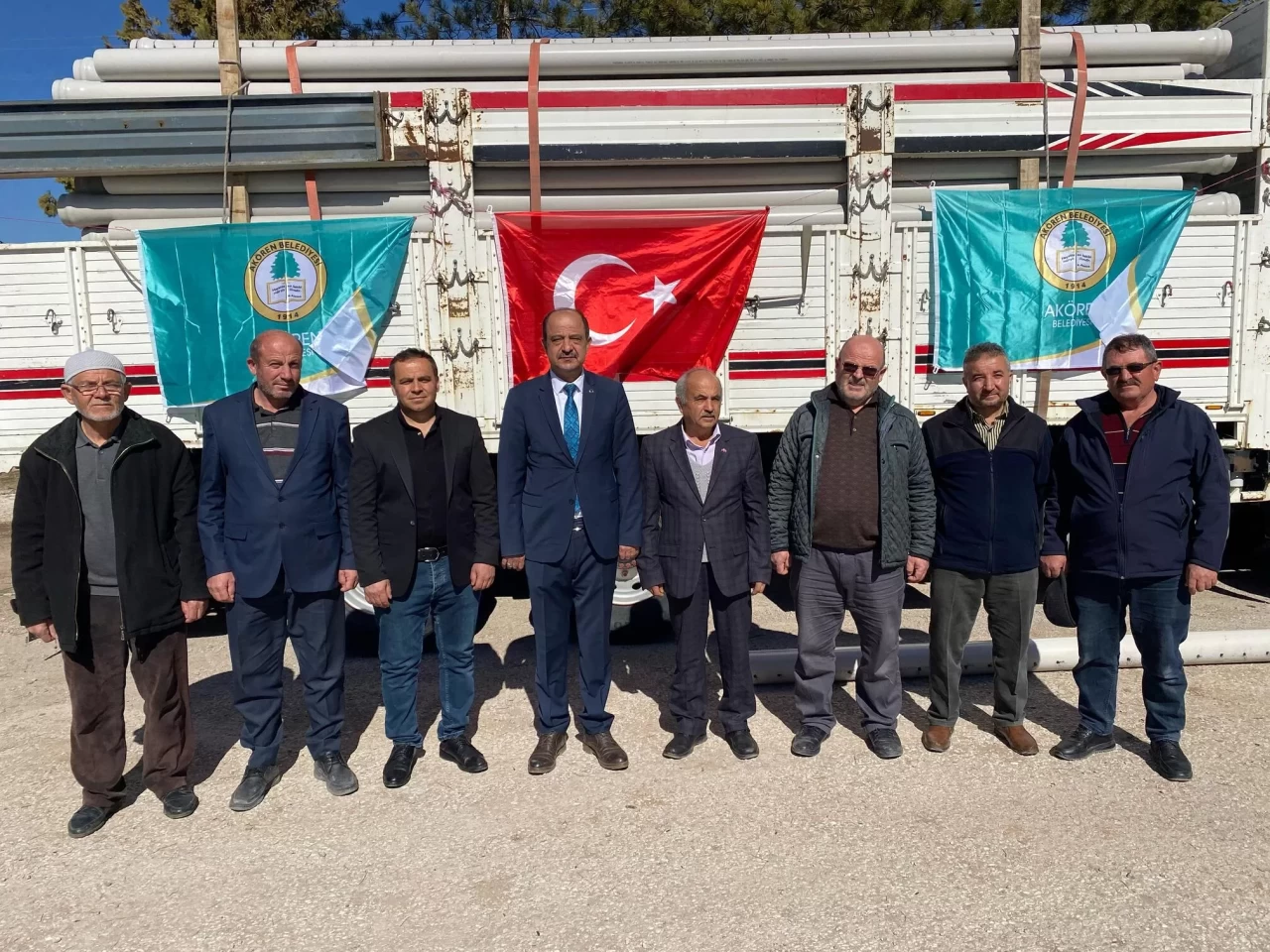 Akören Belediyesi'nden çiftçilere “Dokuz Gülek Buğday Kampanyası” kapsamında destek