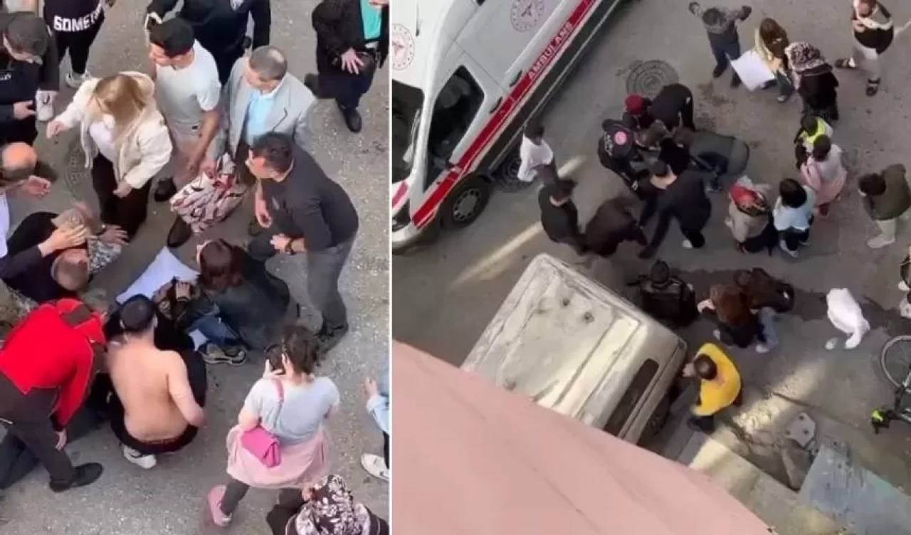 Sokak ortasında sırtından bıçaklandı