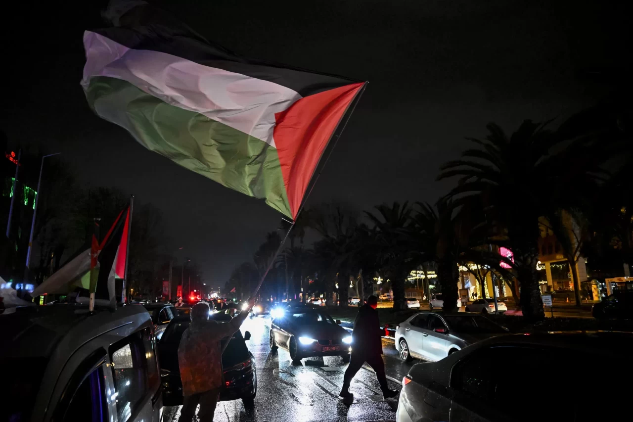 İstanbul'da "Gazze'ye destek" konvoyu düzenlendi