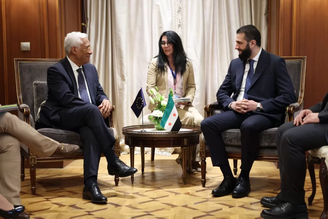 AB Konseyi Başkanı Costa, Suriye Lideri Şara ile görüştü