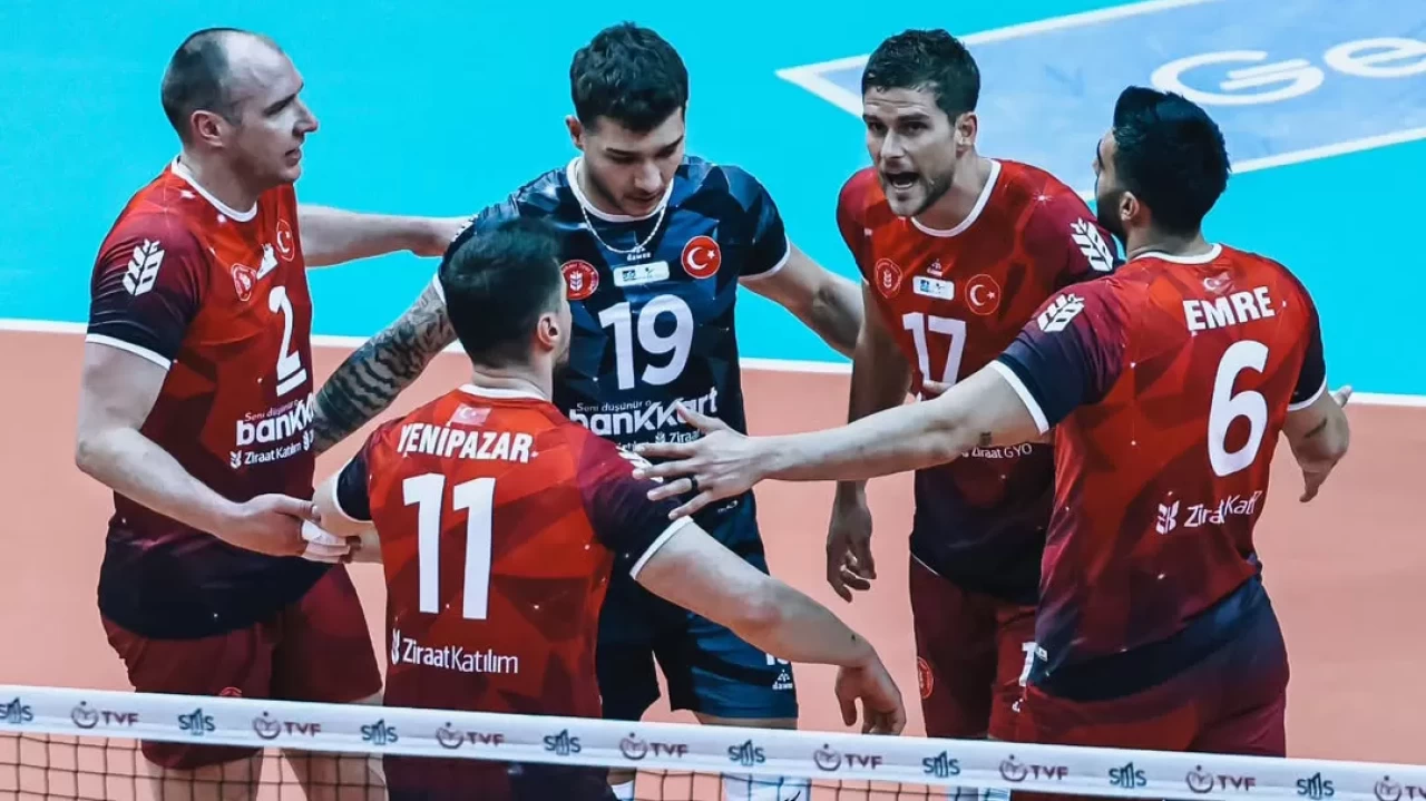 Ziraat Bankkart Erkek Voleybol Takımı, CEV Kupası Finali için Polonya’da avantaj arıyor