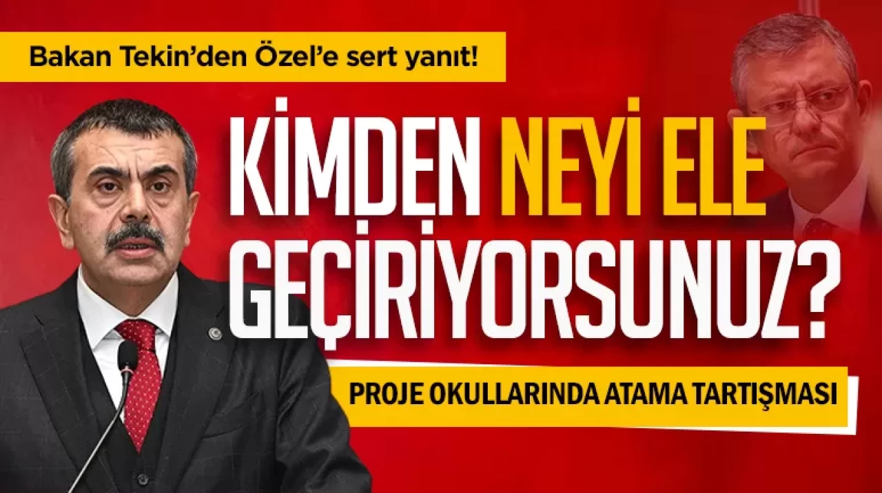 Bakan Yusuf Tekin, öğretmen atama tartışmalarına cevap