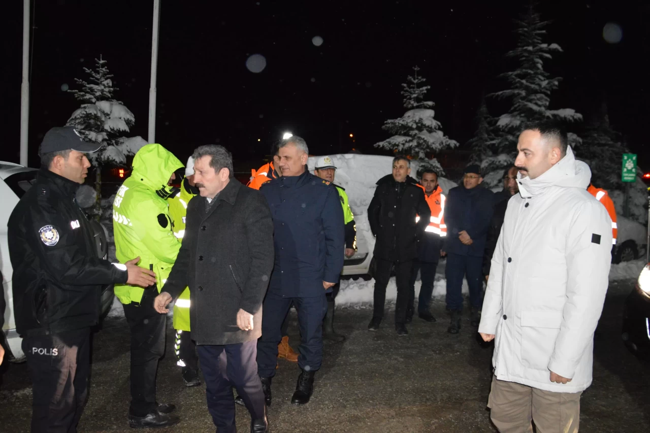 Samsun Valisi Tavlı, Samsun-Ankara yolunda incelemelerde bulundu