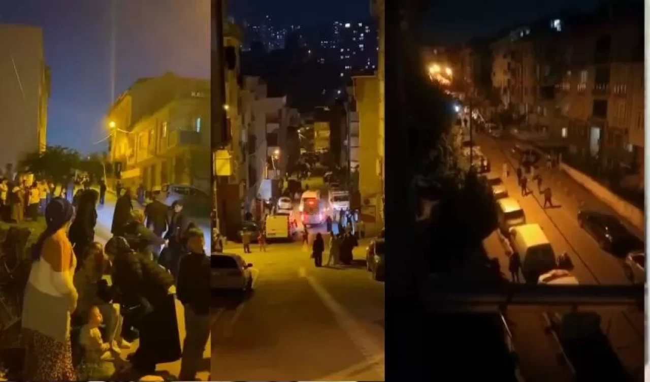 İstanbul’da 4,3 büyüklüğünde depremin ardından vatandaşlar sokağa döküldü