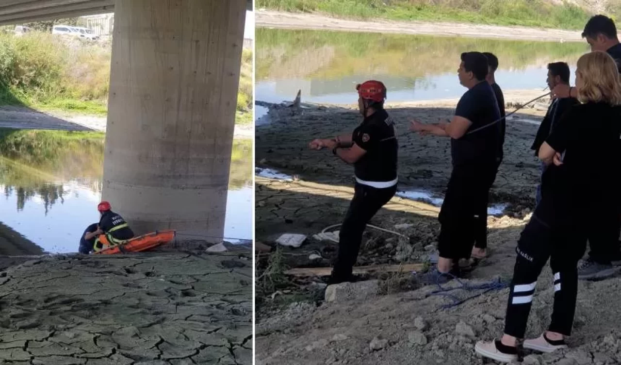 Çamura saplanan vatandaşı itfaiye kurtardı