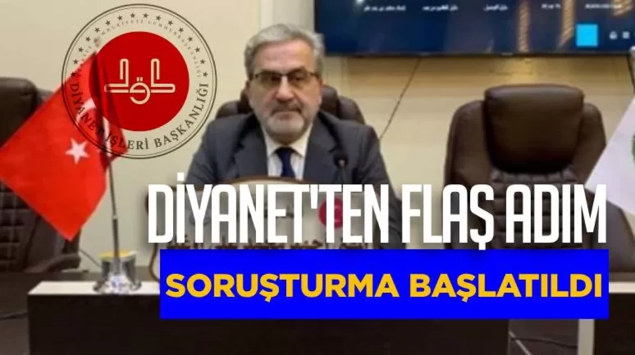 Diyanet'ten flaş adım! Müftü Mehmetalioğlu hakkında soruşturma başlatıldı