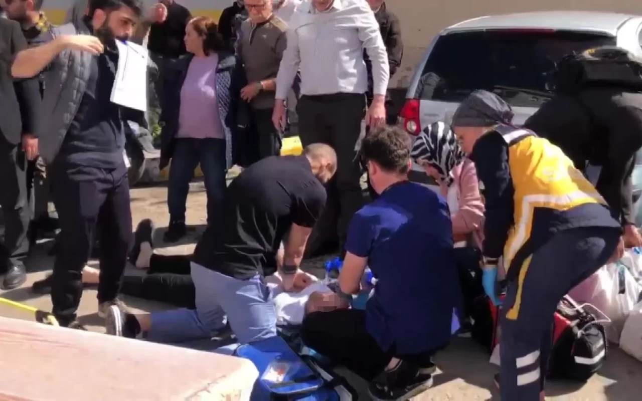 Taburcu olduğu hastanenin önünde kalbi durdu