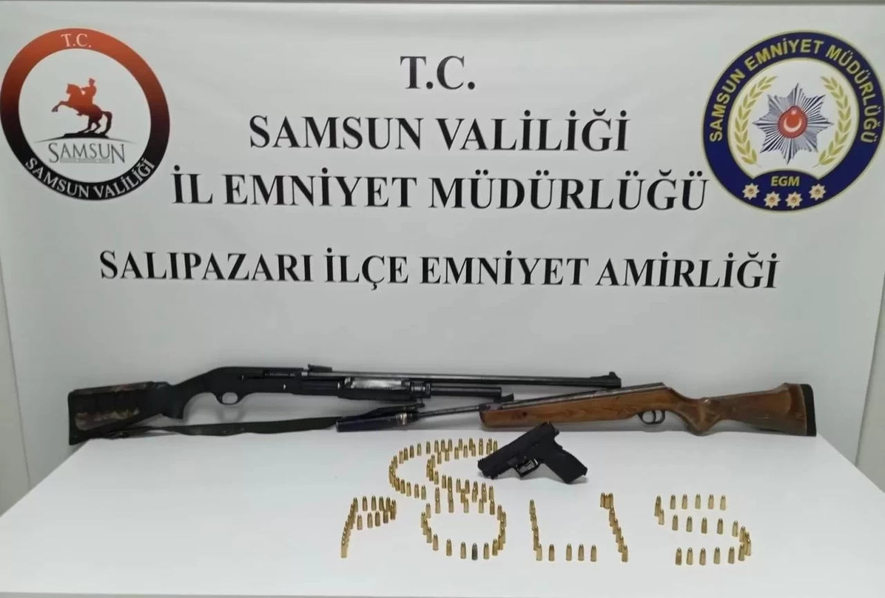 Samsun'da 3 silah kaçakçılığı zanlısı gözaltında