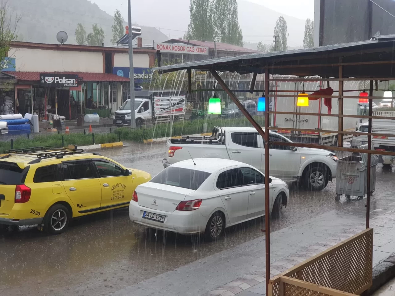 Ardahan'da kar, Erzurum'da sağanak etkili oldu