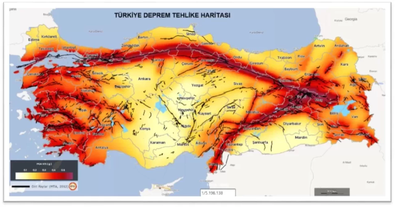 Türkiye’de deprem riski en yüksek iller hangileridir?