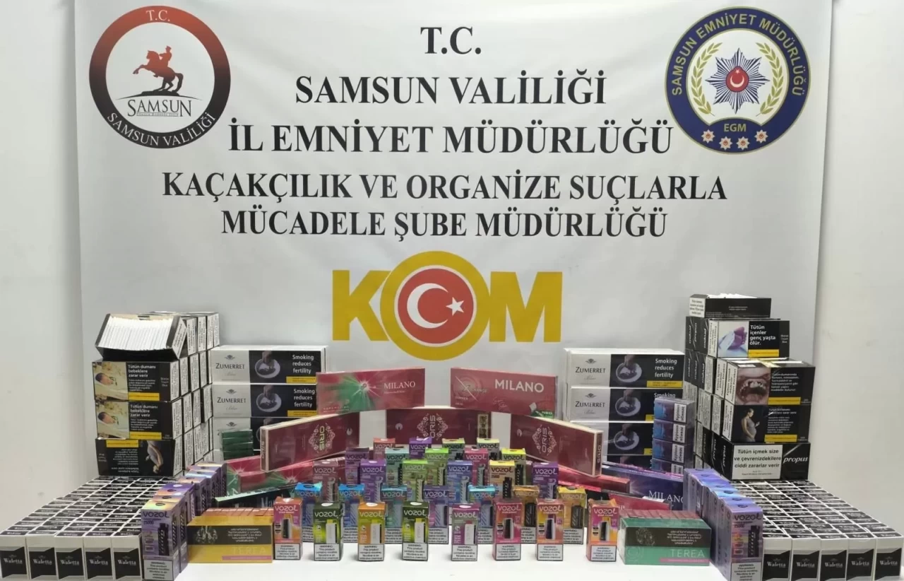 Samsun'da dev operasyonda 11 bin 600 makaron ele geçirildi! 3 kişi gözaltında!