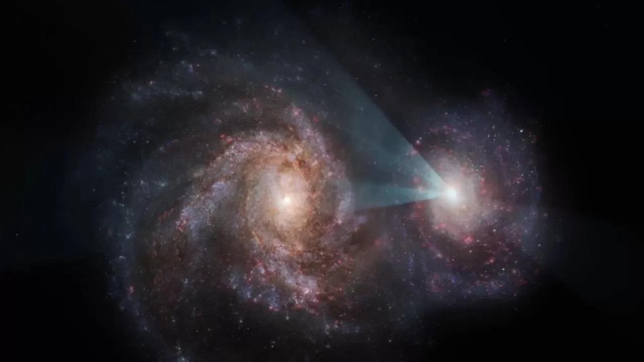 İki galaksi arasında kozmik turnuva ilk kez gözlemlendi