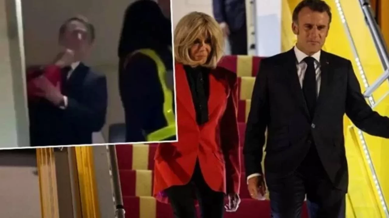 Macron'dan tokat açıklaması: Şakalaşıyorduk...