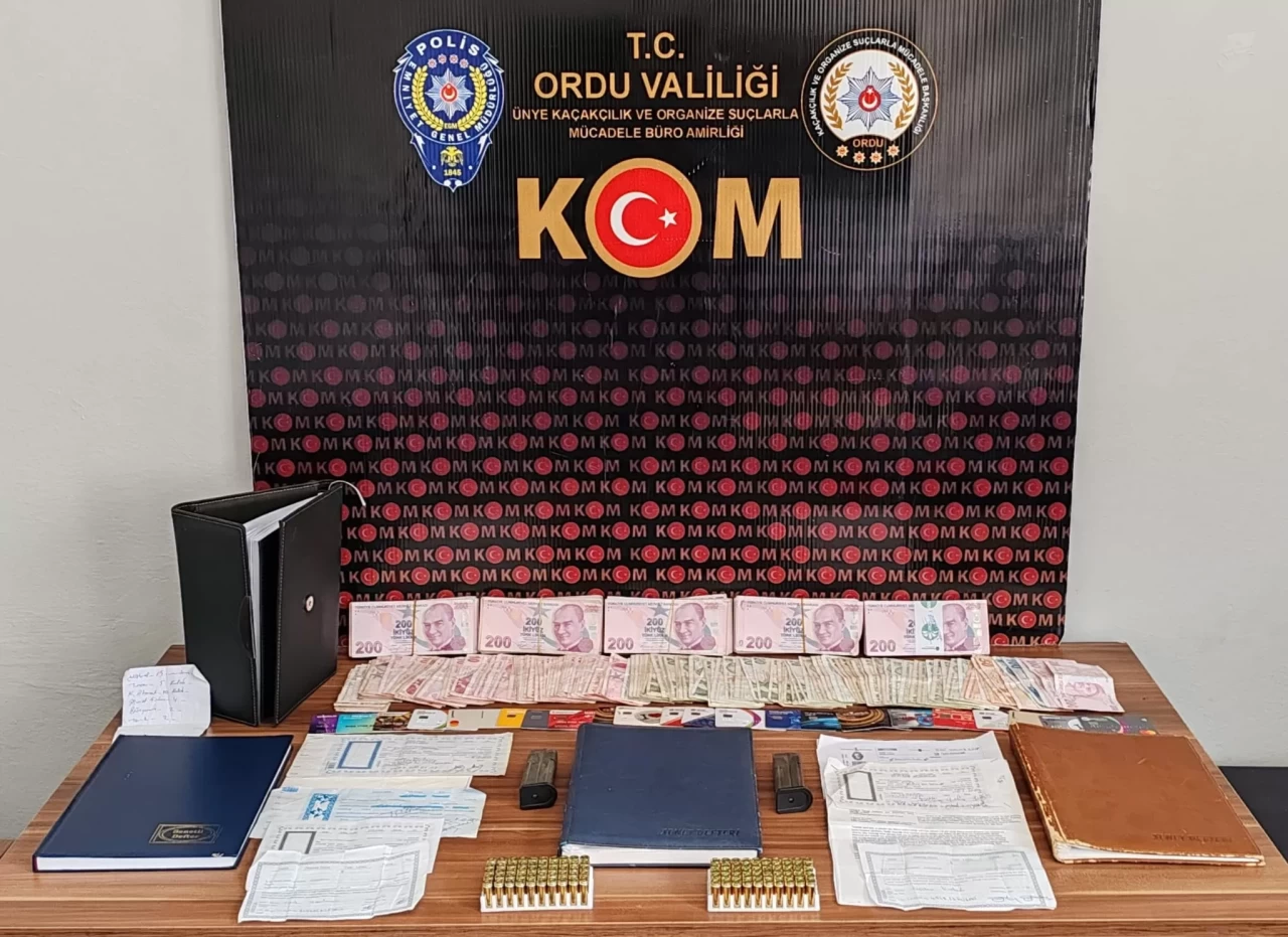 Ordu'da tefecilik operasyonunda 2 tutuklama
