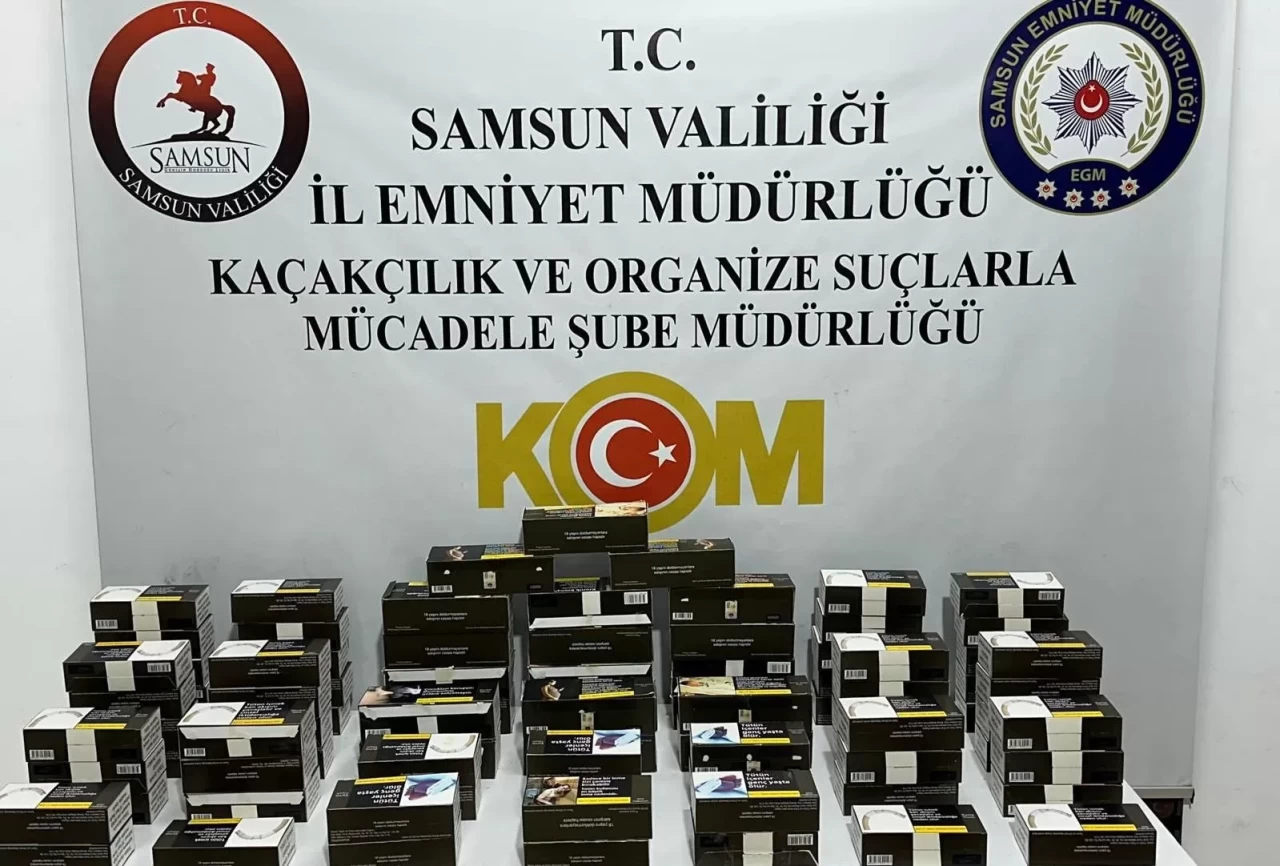 Samsun'da operasyon: 18 bin kaçak makaron ele geçirildi!