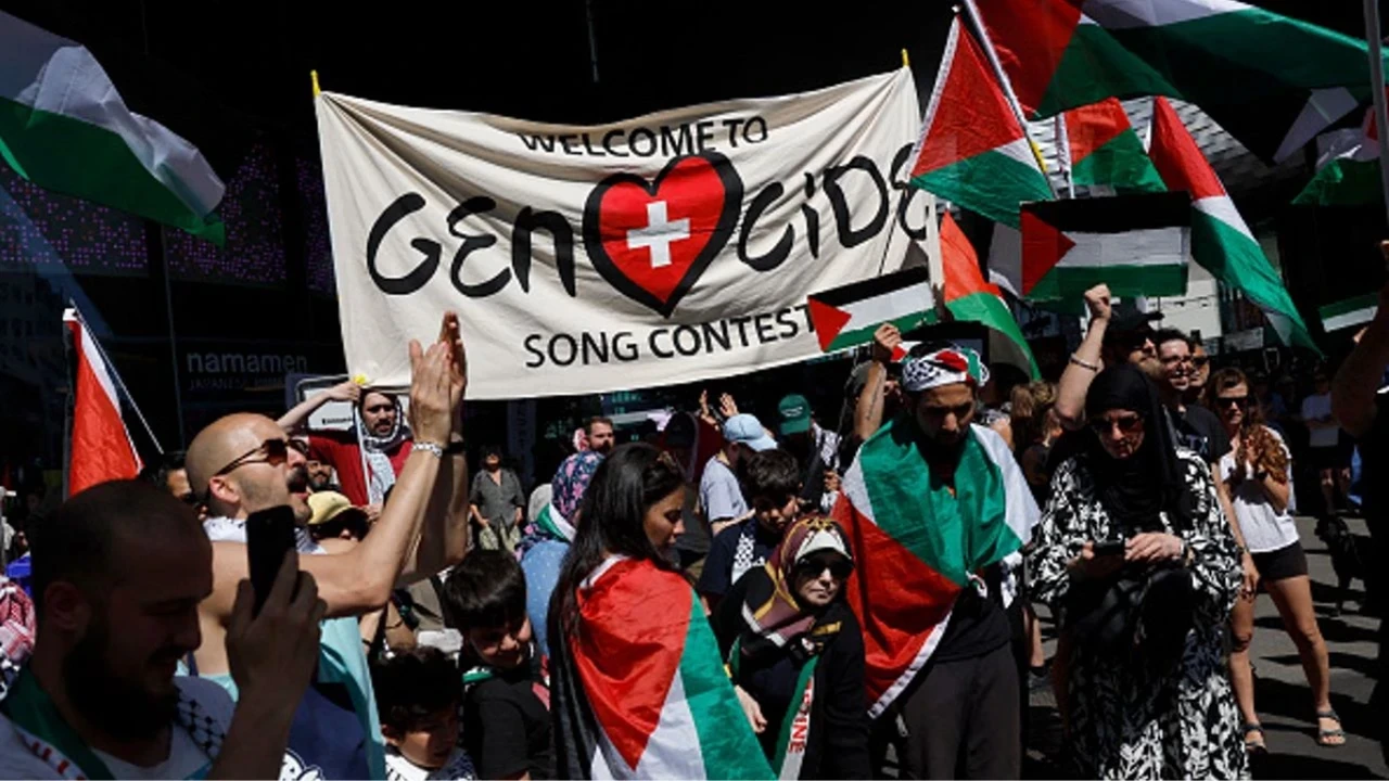Eurovision'da protesto: "İsrail'in bu yarışmada yeri yok"