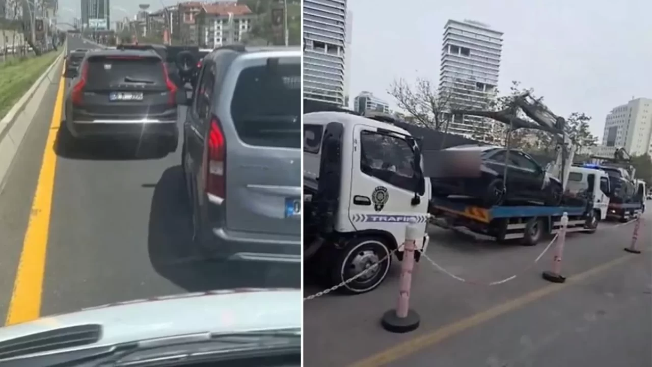 Trafikten men edildiler! Ambulansa yol vermeyen düğün magandalarının hazin sonu
