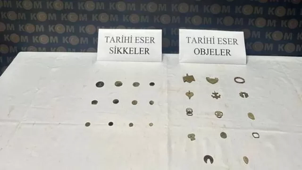 Karabük’te düzenlenen operasyonda tarihi eserler ele geçirildi