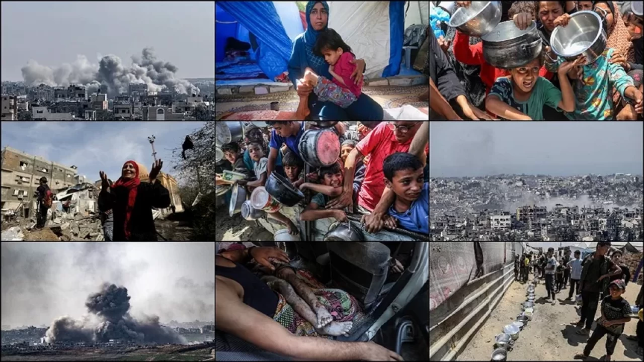 Gazzeliler ya bombaların hedefinde ya da açlığın!