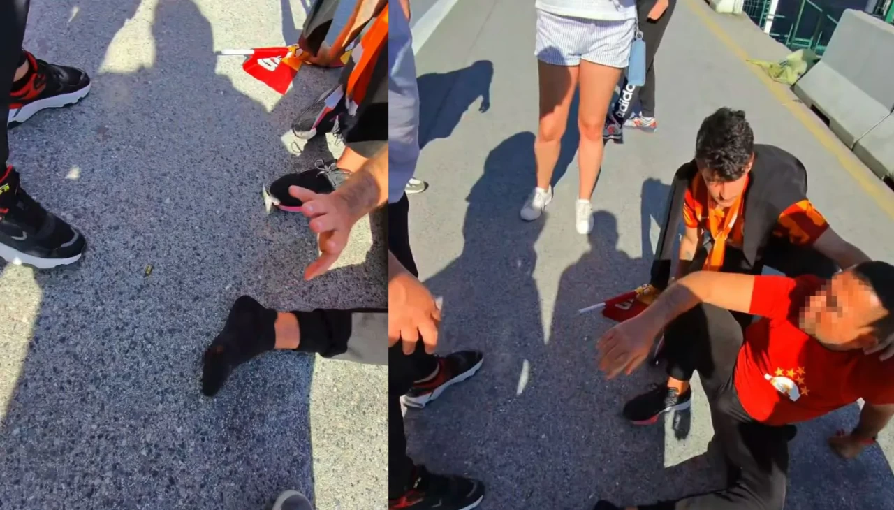 Kadıköy’de Galatasaraylı taraftara silahlı saldırı kamerada