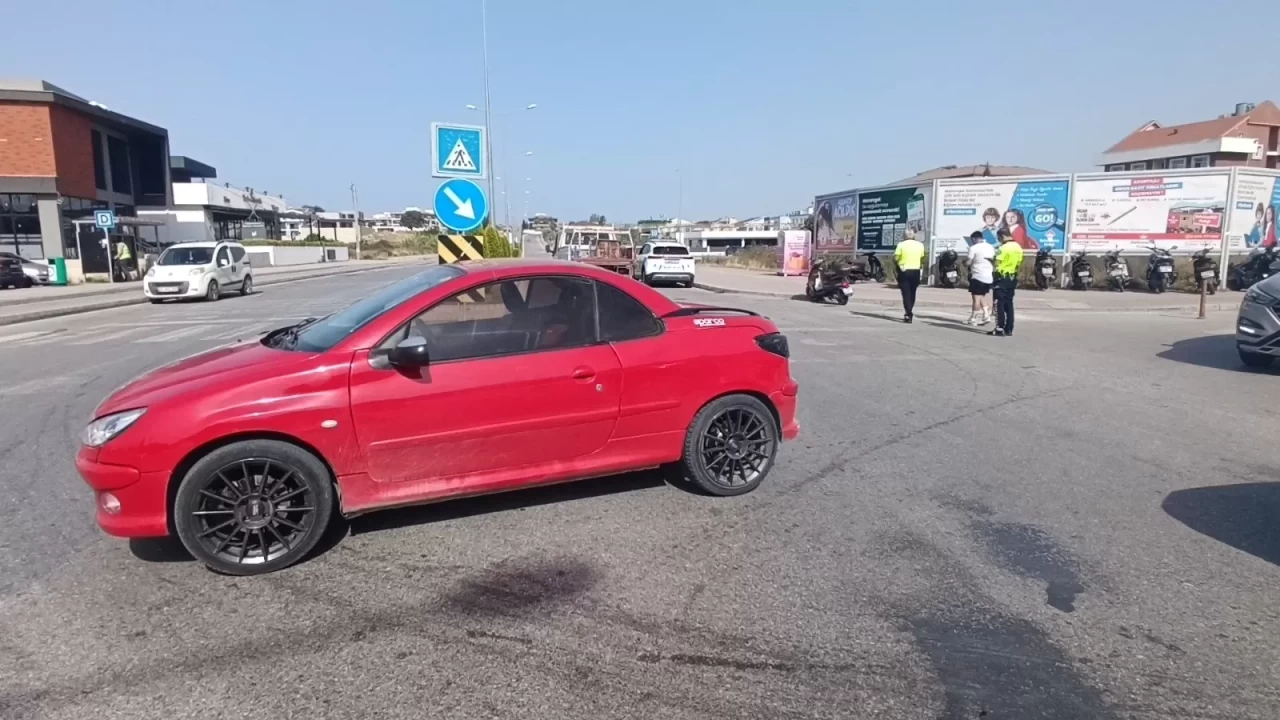 Manavgat'ta motosiklet kazası: 1 yaralı