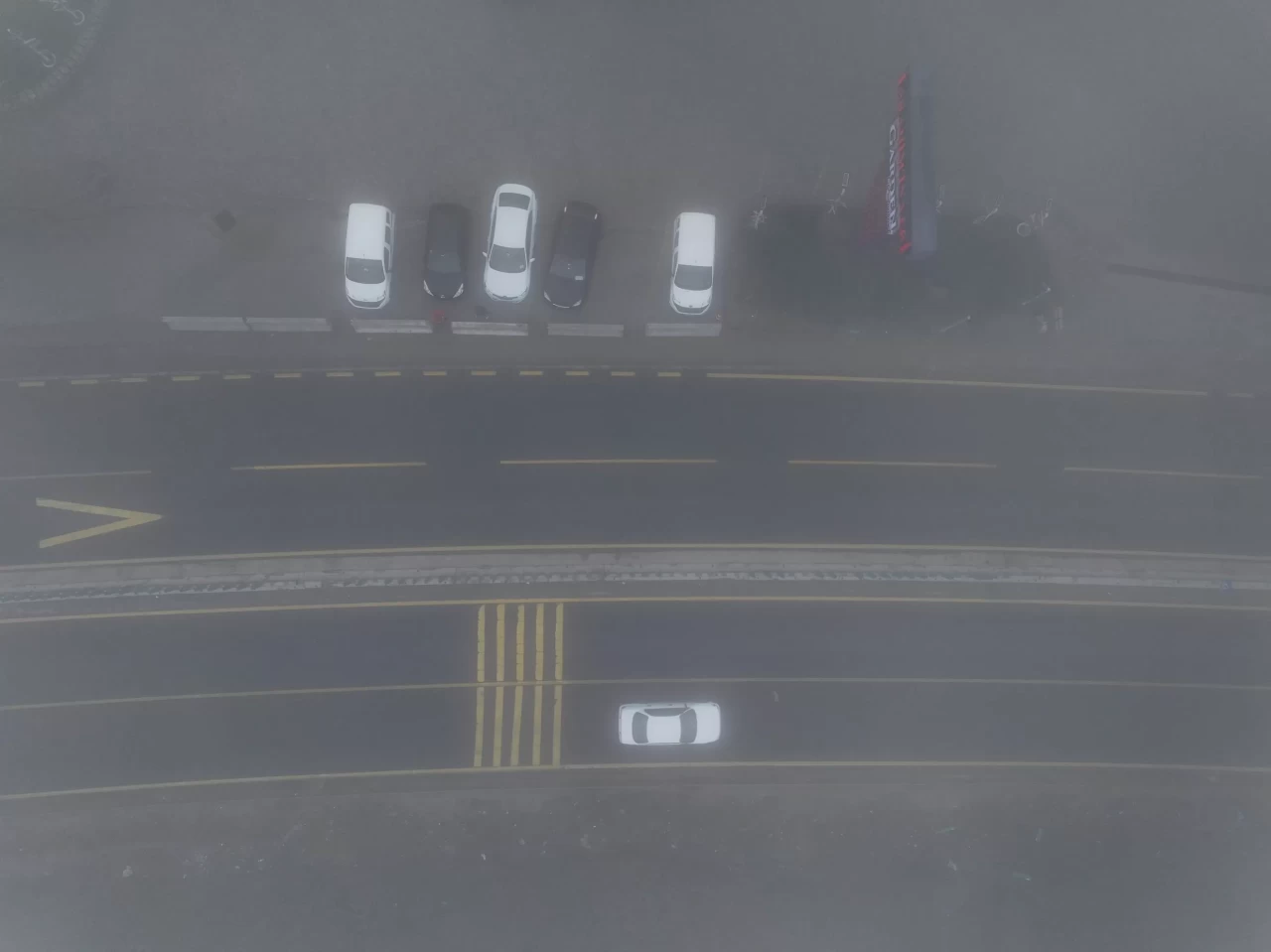 Bolu Dağı'nda sis etkili oldu