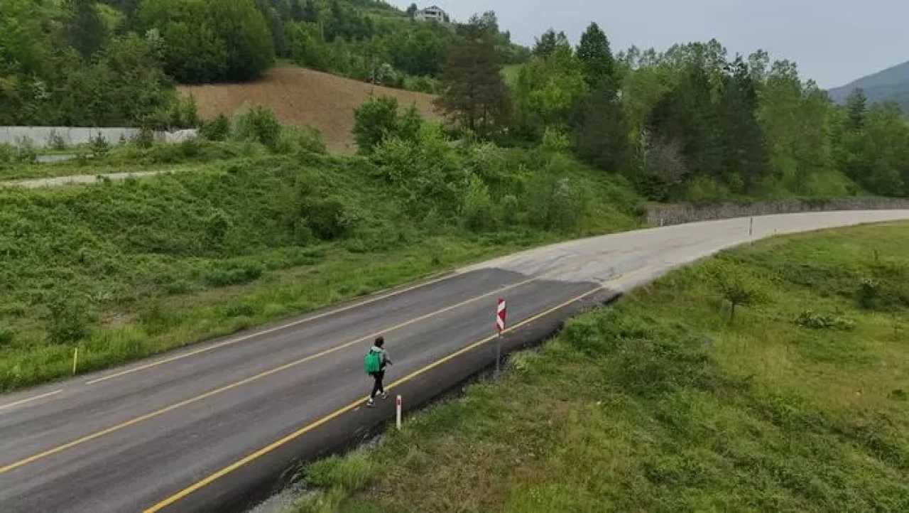 Muğla'dan yola çıkan Mahmut Çam, Türkiye'yi yürüyerek geziyor
