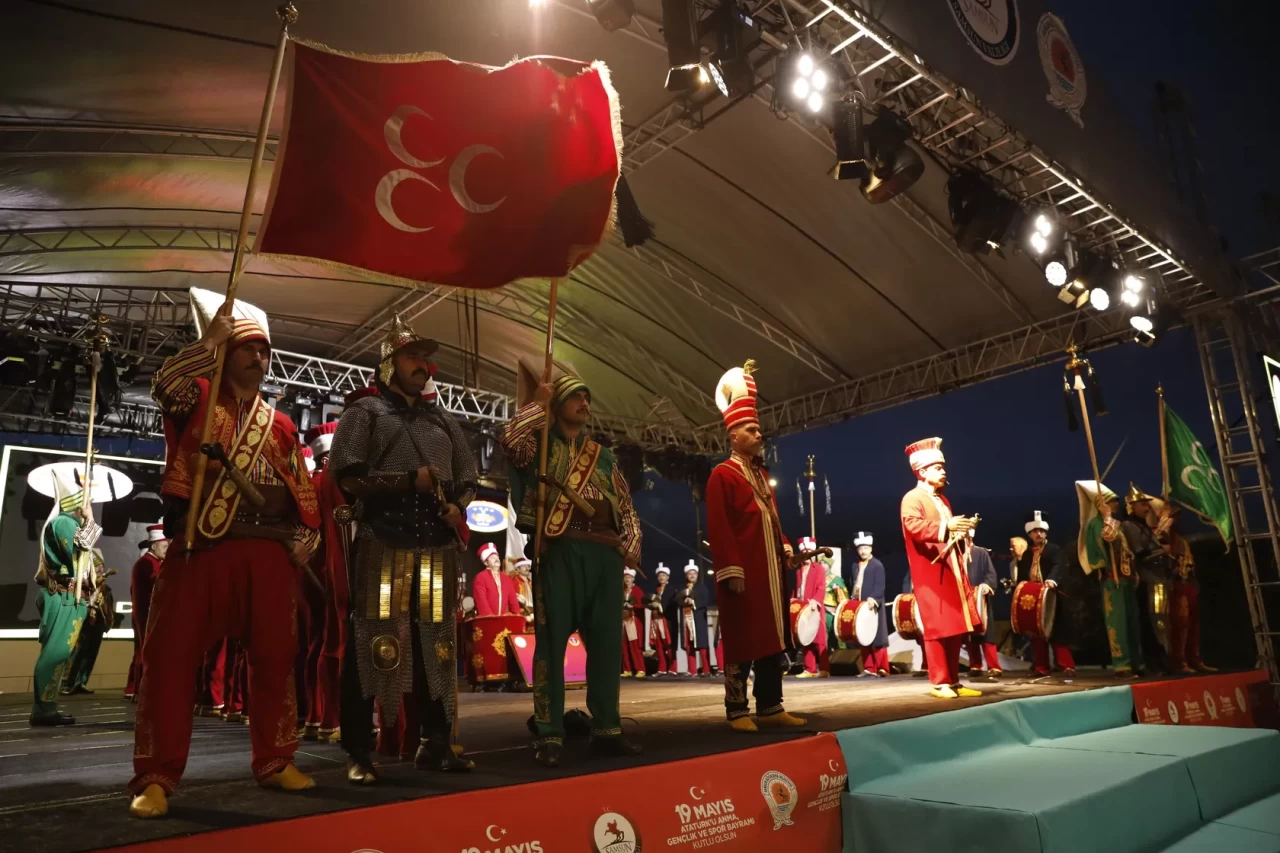 Samsun'da Jandarma Bando Komutanlığı Mehteran Birliği gösteri sundu