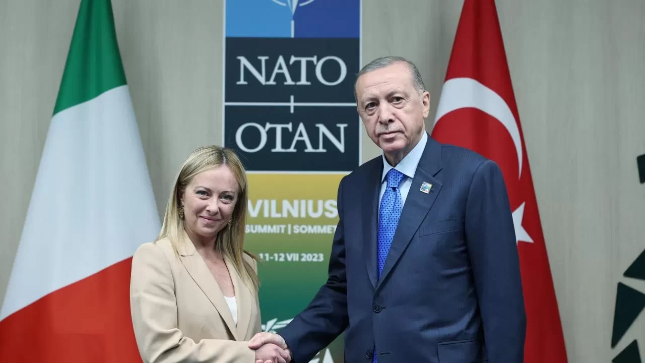 Cumhurbaşkanı Erdoğan ve İtalya Başbakanı Meloni görüştü