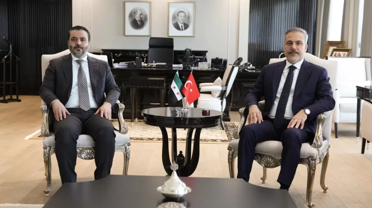 Hakan Fidan, Suriyeli mevkidaşıyla bir araya geldi