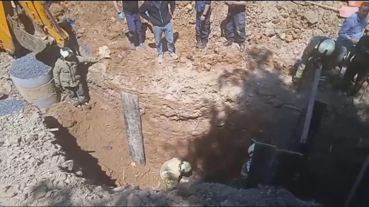 Çekmeköy'de inşaat alanında göçük