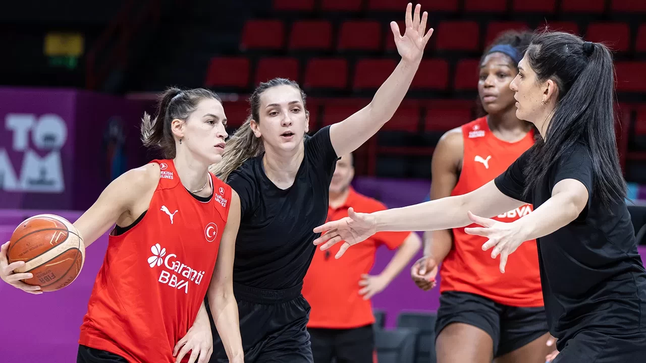 A Milli Kadın Basketbol Takımı, Litvanya maçı hazırlıklarını tamamladı