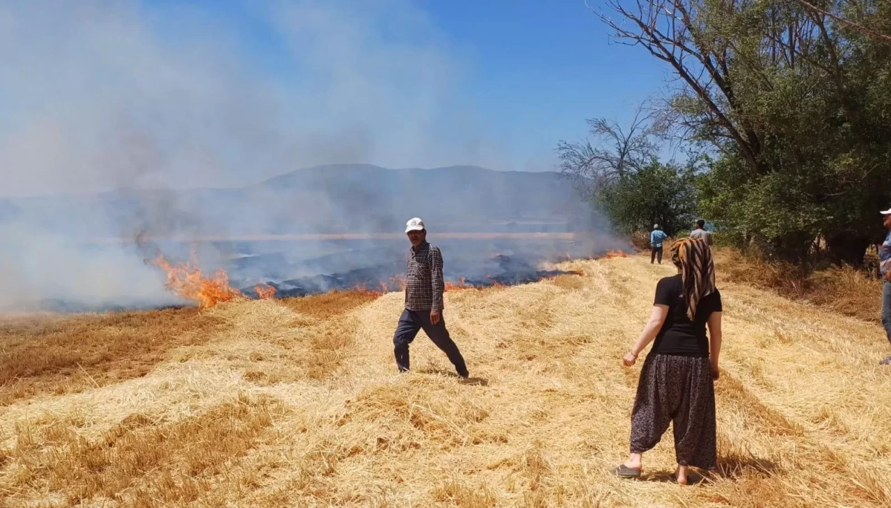 Burdur’da çıkan yangında 8 dönüm arazi zarar gördü