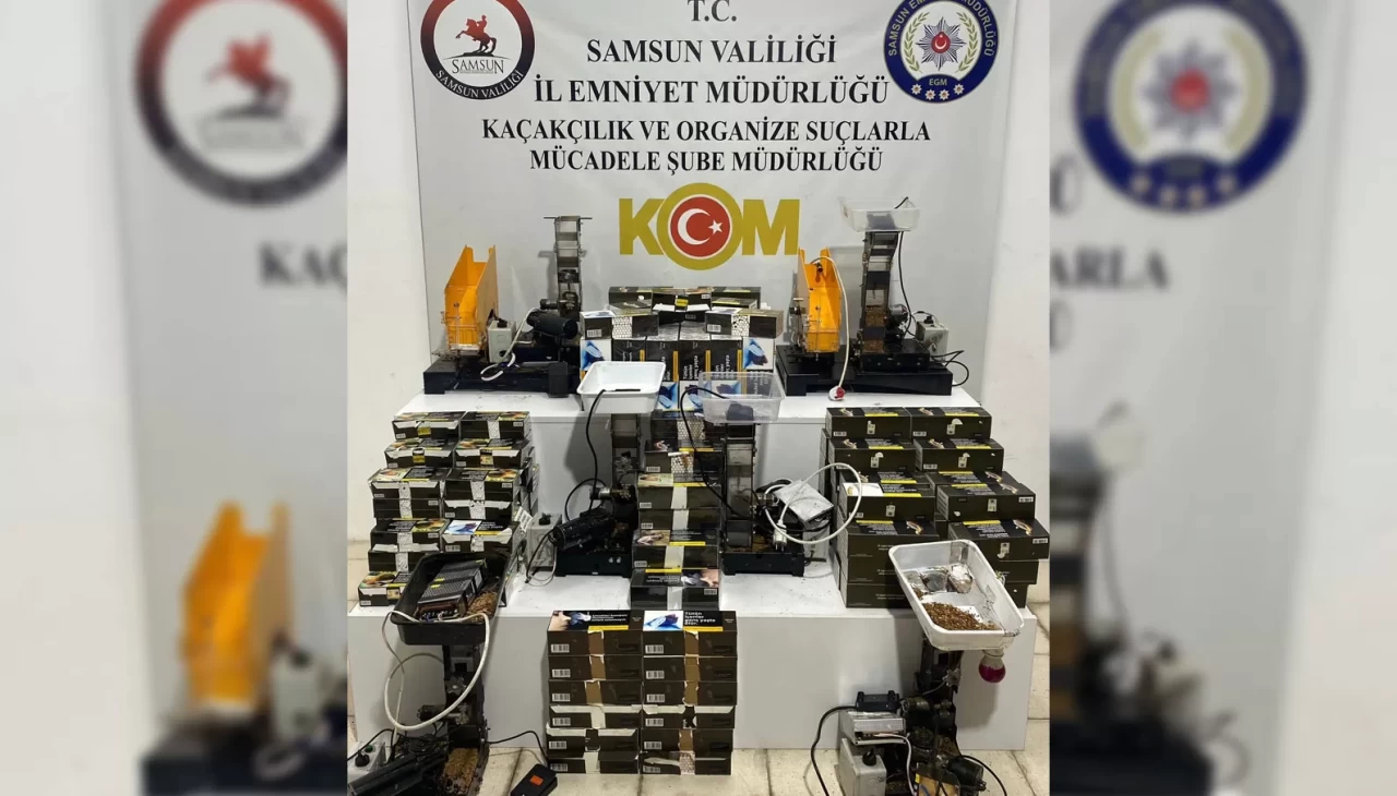 Samsun'da kaçak tütün mamulleri operasyonları: 5 gözaltı