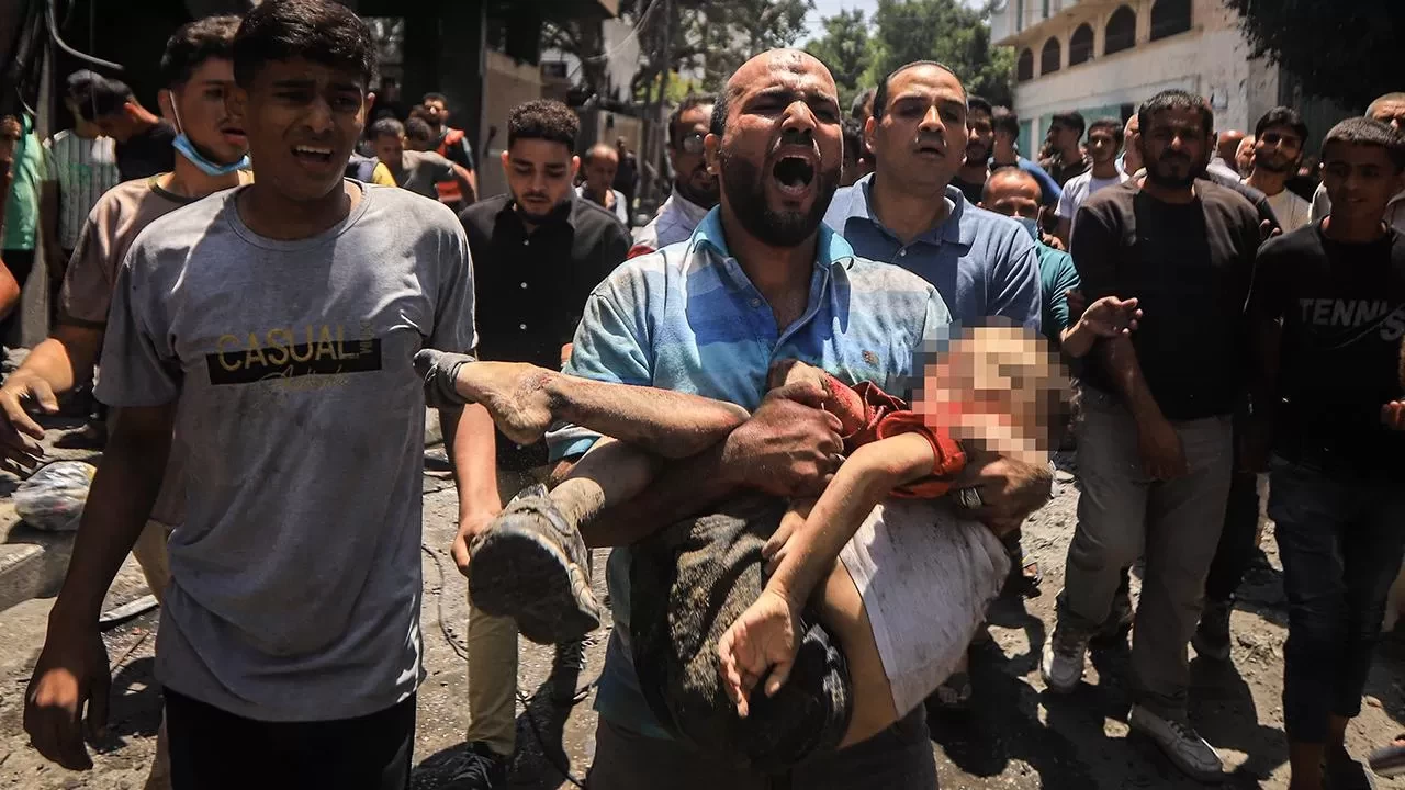 Katil İsrail bayramın 2. gününde de Gazze'ye saldırdı