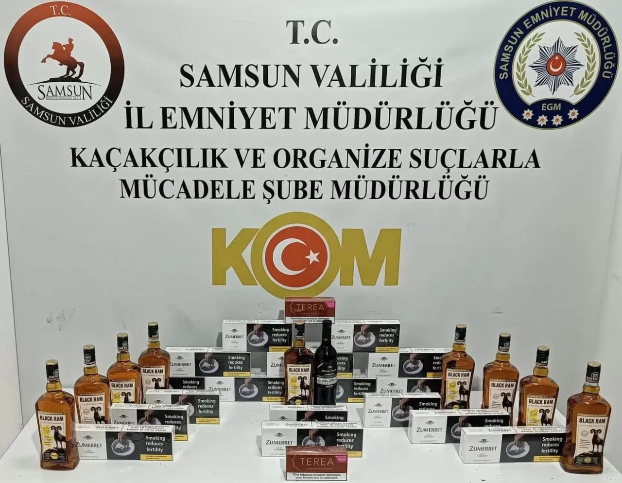 Samsun'da kaçakçılara operasyon: 2 gözaltı