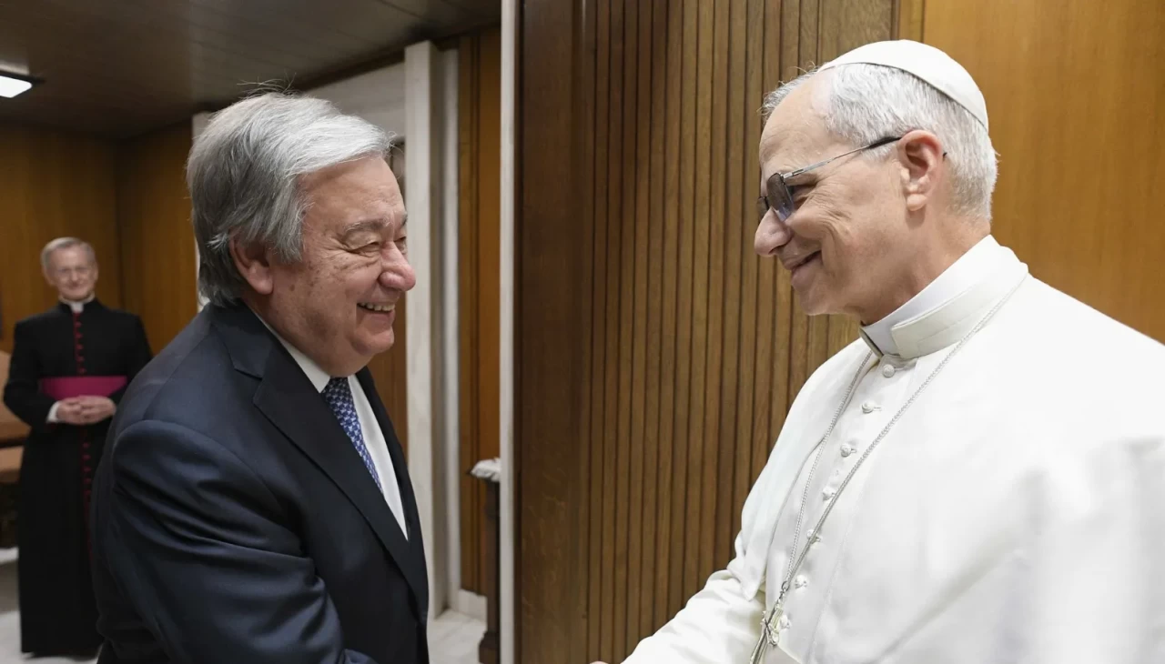 Papa 14’üncü Leo, BM Genel Sekreteri Guterres ile bir araya geldi
