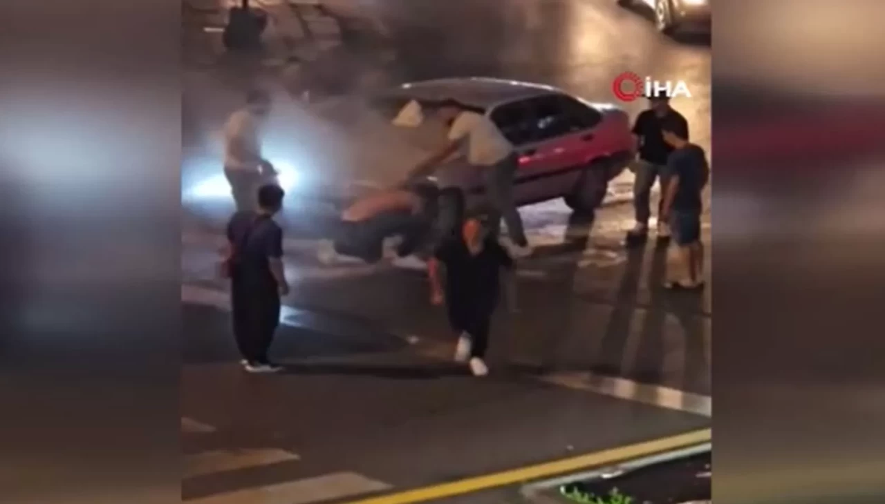 Ankara’da korkutan otomobil yangını