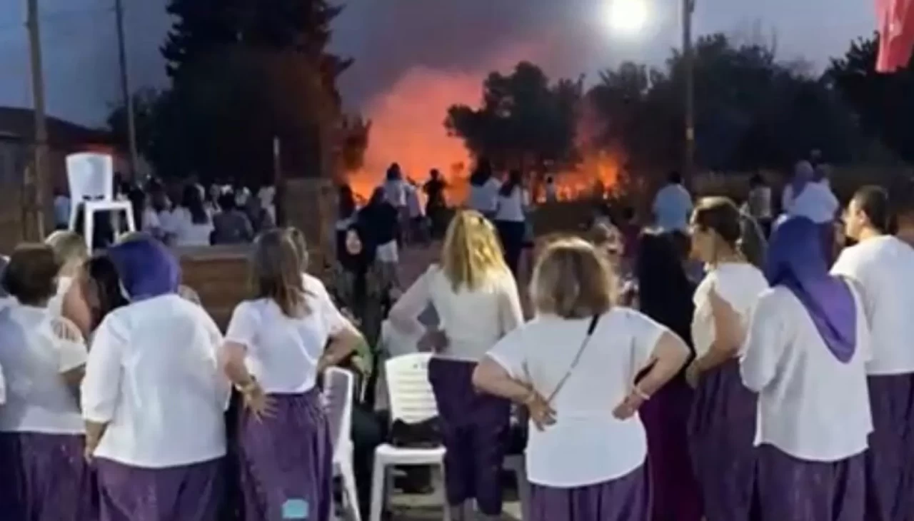 Şalvar gecesi zehir oldu...Havai fişekler köyü yakıyordu