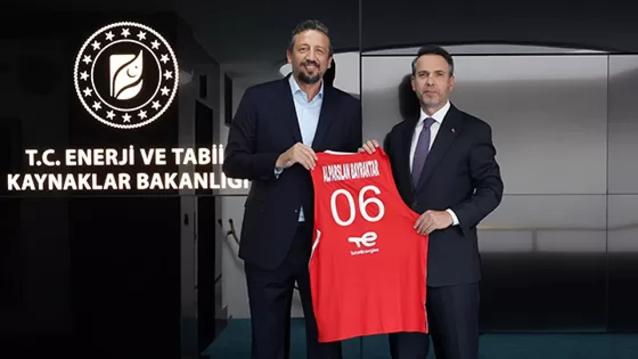 TBF Başkanı Hidayet Türkoğlu'ndan Enerji ve Tabii Kaynaklar Bakanı Alparslan  Bayraktar’a ziyaret