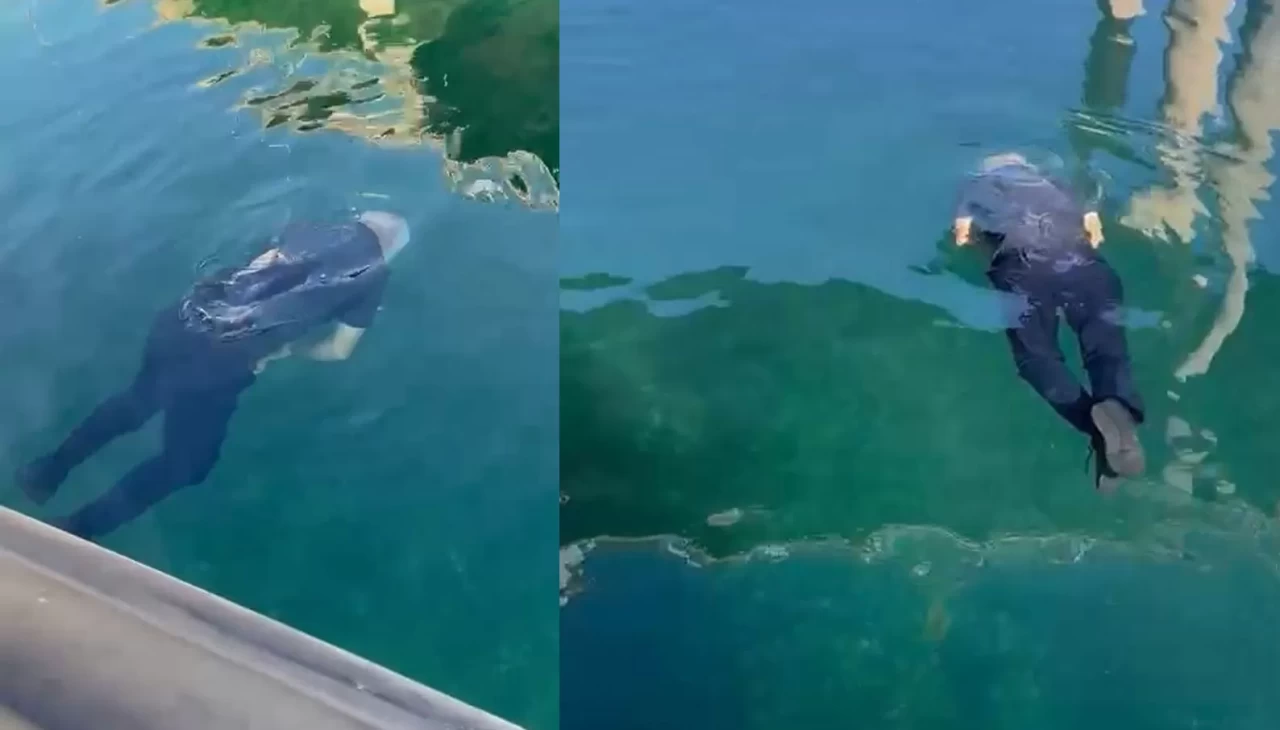 Köprüden nehre atlayan yaşlı adamı tekne turu yapanlar kurtardı