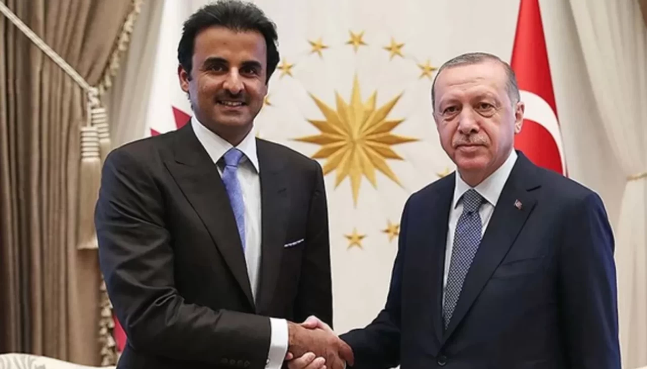 Katar Emiri Al Sani ile görüşen Cumhurbaşkanı Erdoğan'dan sert açıklama: 'Netanyahu bölge için büyük tehdit!'