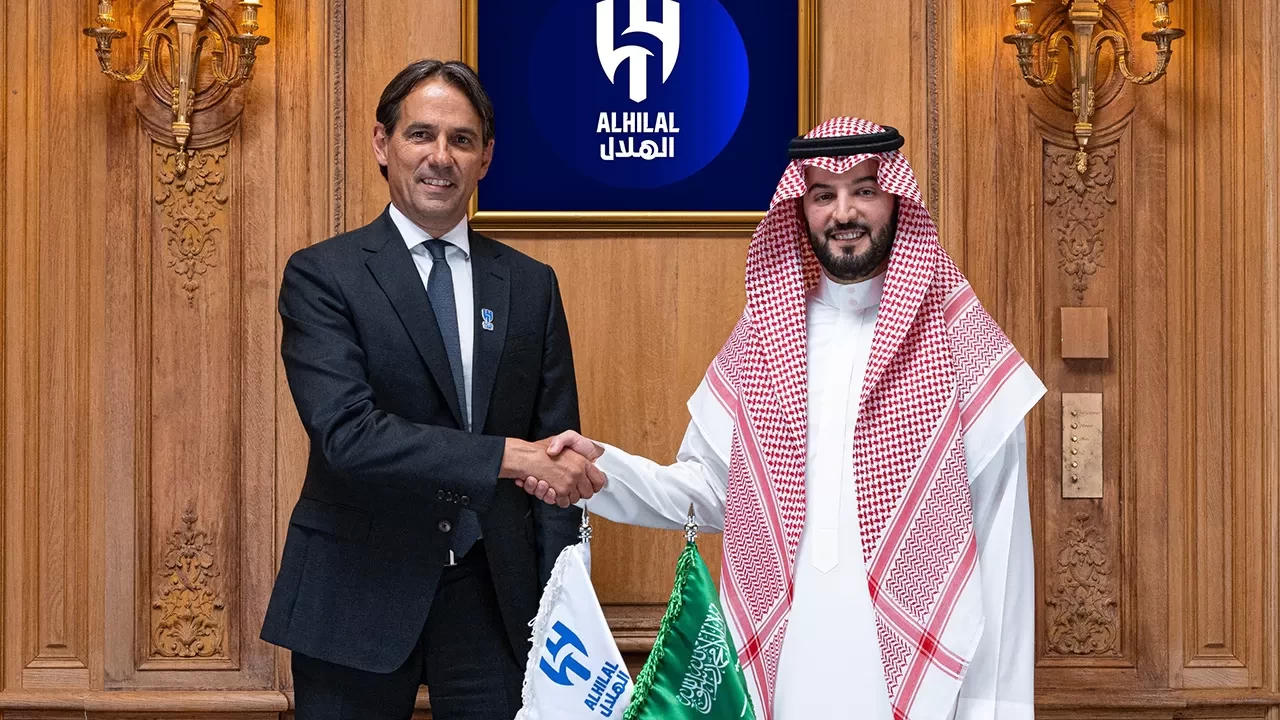 Inter'den ayrılan İtalyan teknik direktör Simone Inzaghi, Al Hilal ile 2 yıllık sözleşme imzaladı