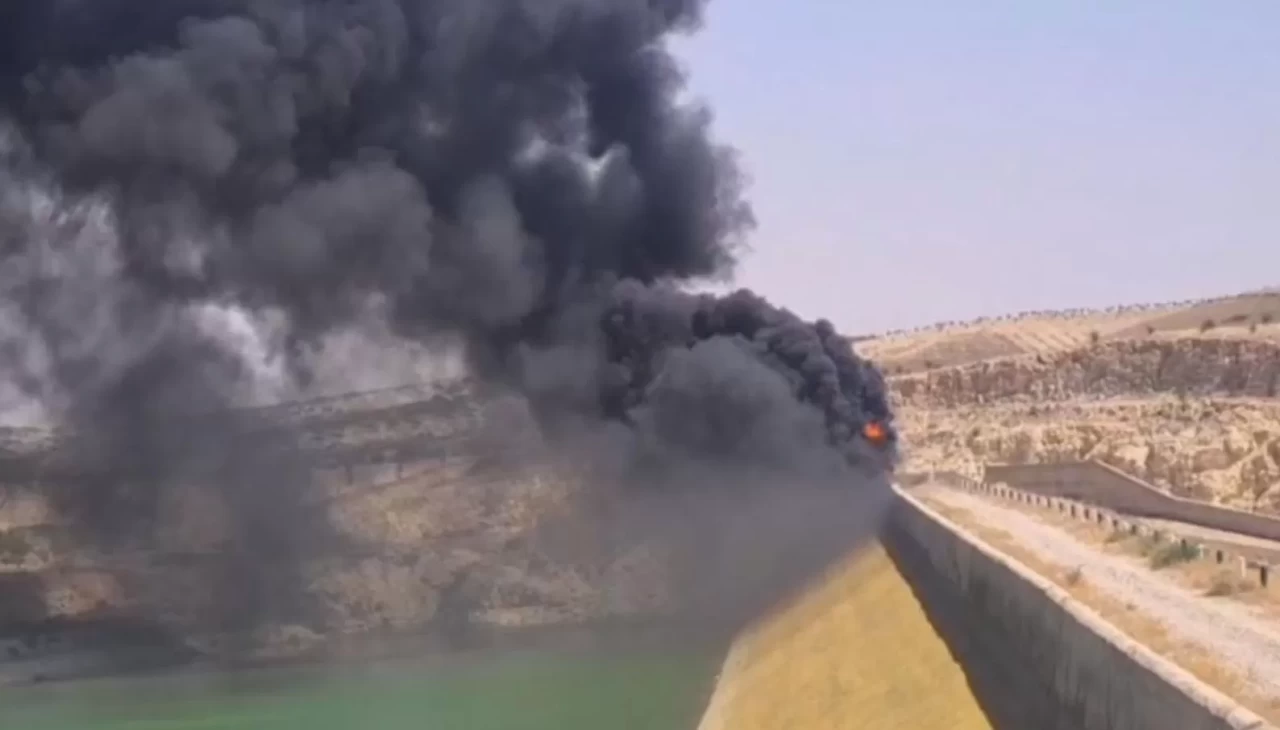 Barajdan yükselen dumanlar paniğe neden oldu