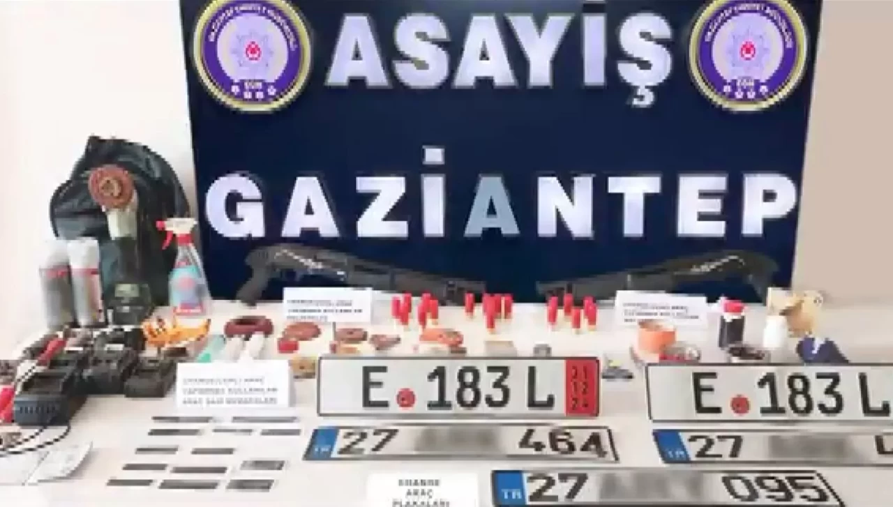 Gaziantep'te 'change araç' operasyonu: 13 şahıs tutuklandı
