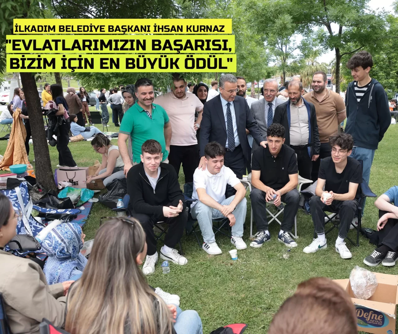 Başkan Kurnaz'dan öğrencilere moral ziyareti