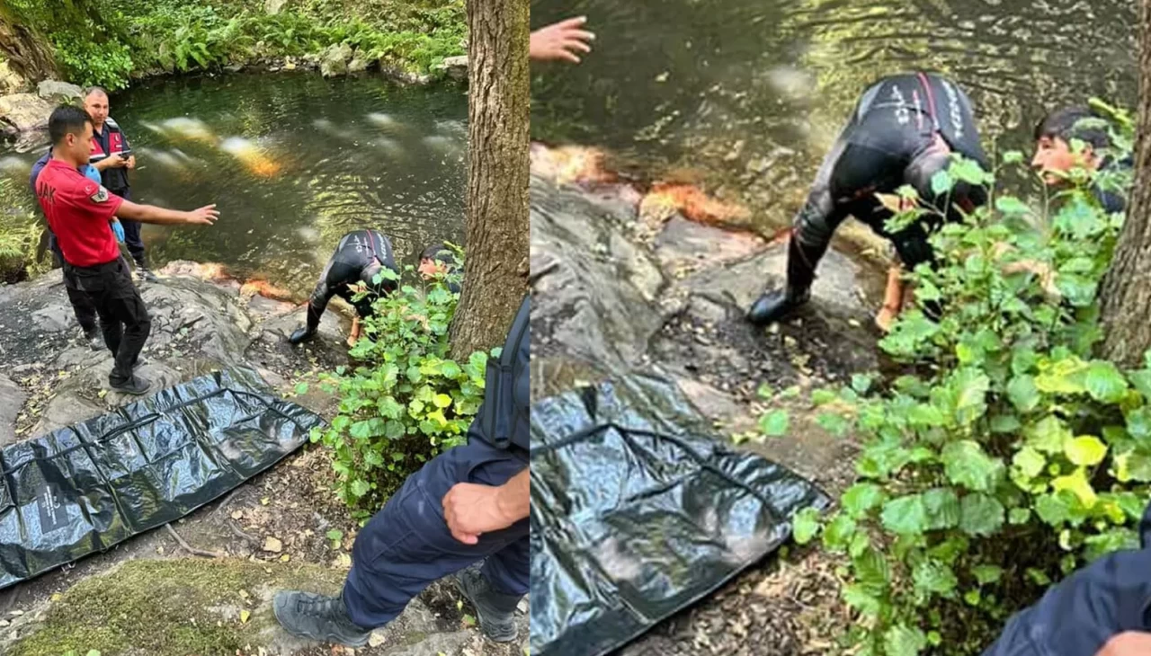 Serinlemek için girdiği şelalede boğuldu