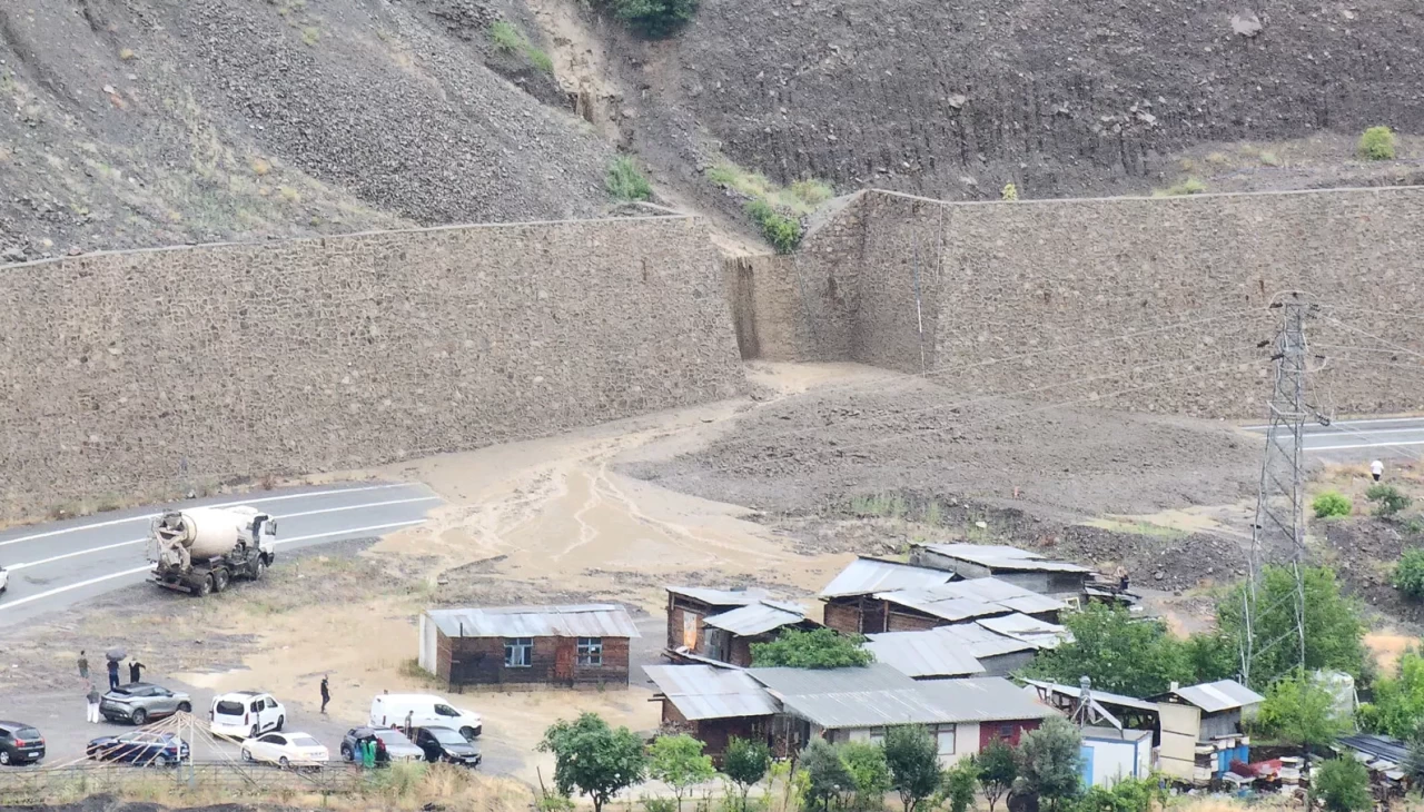 Artvin'de heyelan: Yol trafiğe kapandı