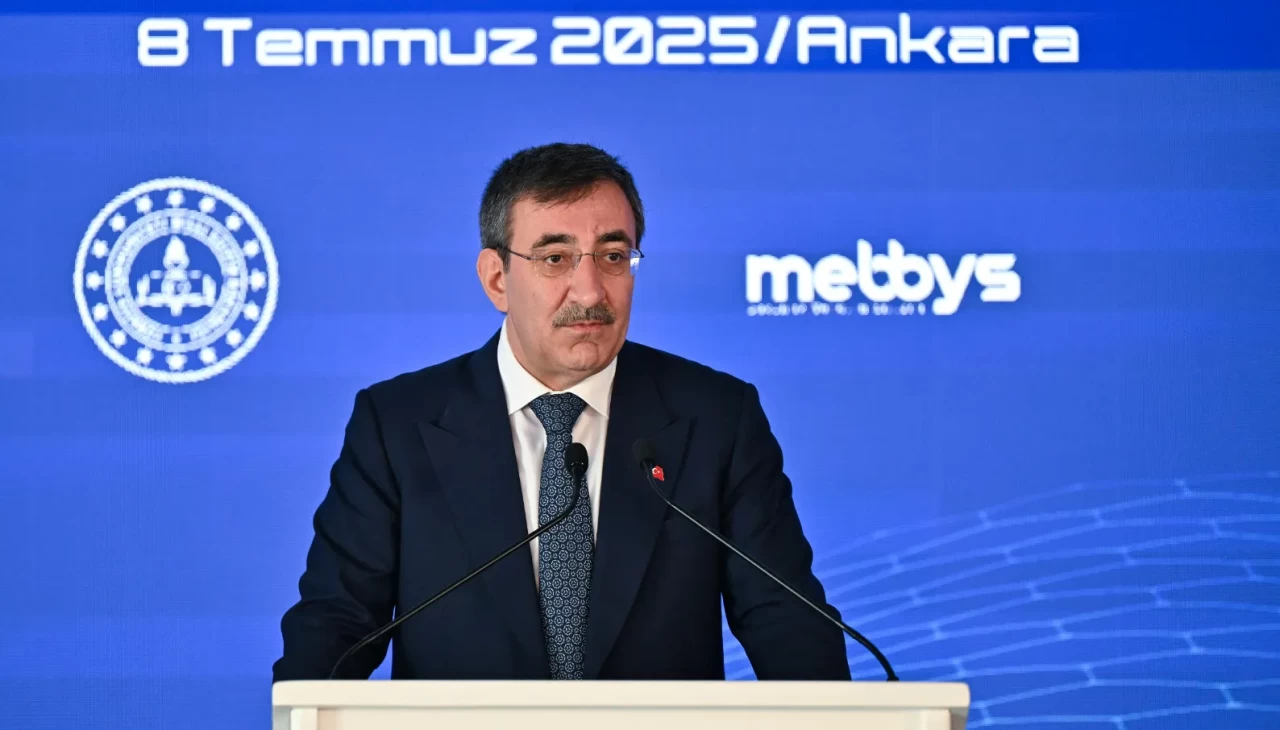 Cumhurbaşkanı Yardımcısı Yılmaz, AK Parti Gençlik Kolları Başkanı Yusuf İbiş'i kabul etti